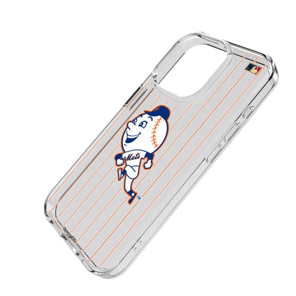 New York Mets 2014 - Cooperstown Collection Pinstripe Clear Phone Case for Apple iPhone