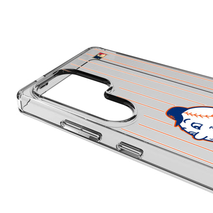 New York Mets 2014 - Cooperstown Collection Pinstripe Clear Phone Case for Samsung Galaxy