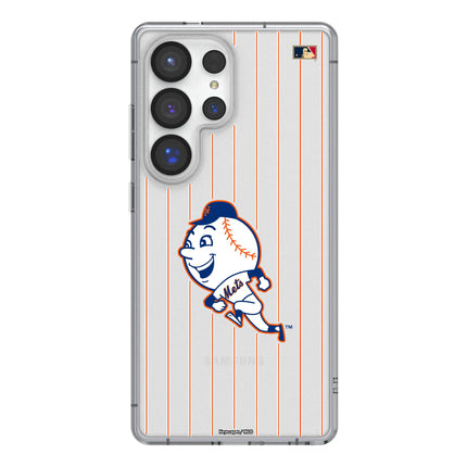 New York Mets 2014 - Cooperstown Collection Pinstripe Clear Phone Case for Samsung Galaxy
