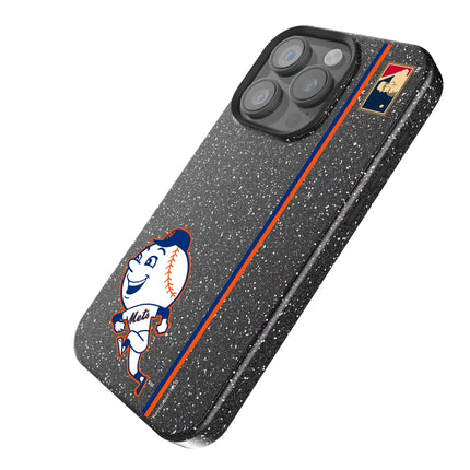 New York Mets 2014 - Cooperstown Collection Sidebar Black Bling Phone Case for Apple iPhone