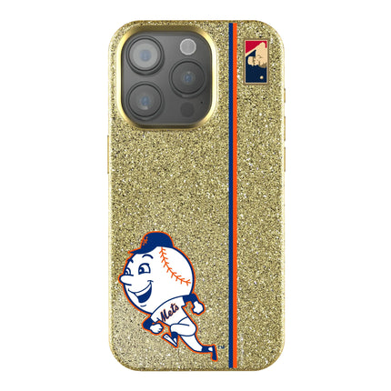 New York Mets 2014 - Cooperstown Collection Sidebar Bling Phone Case for Apple iPhone