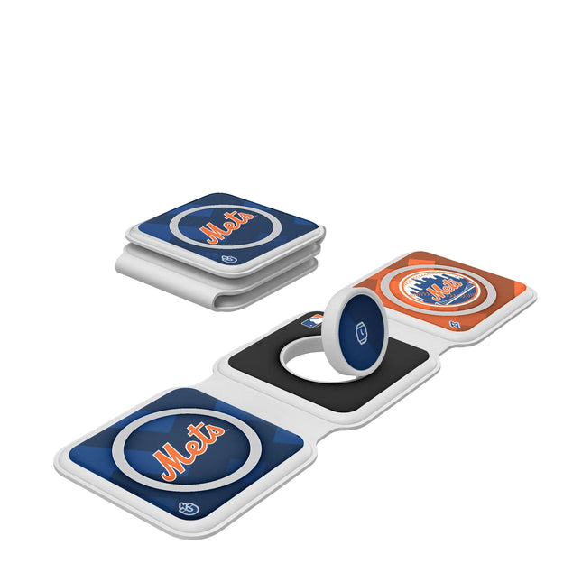 New York Mets Color Block Foldable 3 in 1 Charger