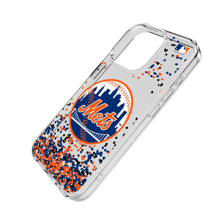 New York Mets Confetti Clear Phone Case for Apple iPhone