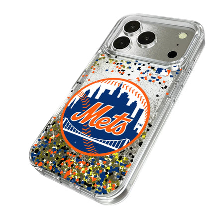 New York Mets Confetti Glitter Phone Case for Apple iPhone