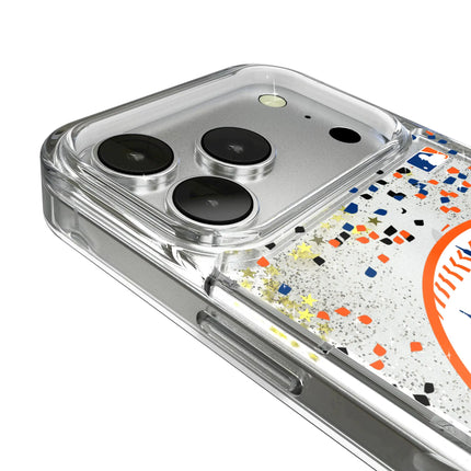 New York Mets Confetti Glitter Phone Case for Apple iPhone