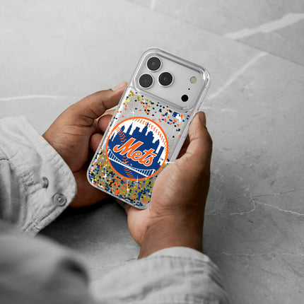 New York Mets Confetti Glitter Phone Case for Apple iPhone