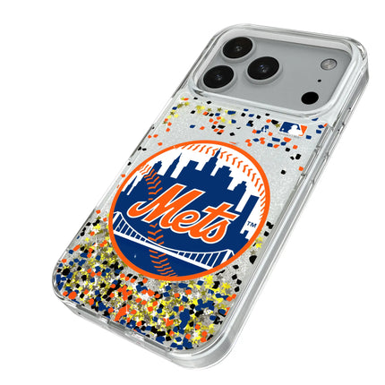 New York Mets Confetti Glitter Phone Case for Apple iPhone