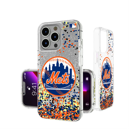 New York Mets Confetti Glitter Phone Case for Apple iPhone