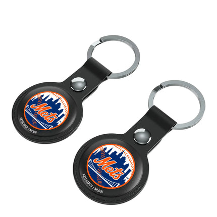 New York Mets Insignia Black Airtag Holder 2-Pack