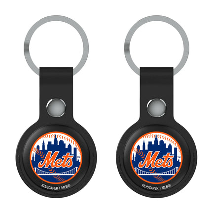 New York Mets Insignia Black Airtag Holder 2-Pack