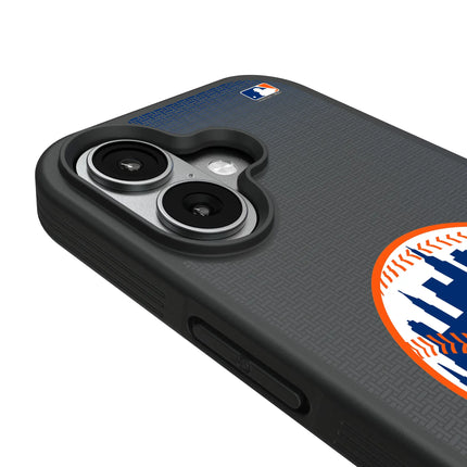 New York Mets Linen Bump Phone Case for Apple iPhone
