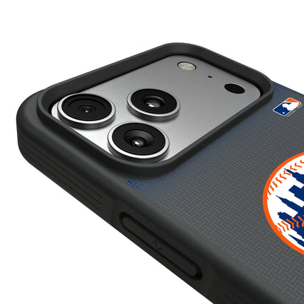 New York Mets Linen Bump Phone Case for Apple iPhone