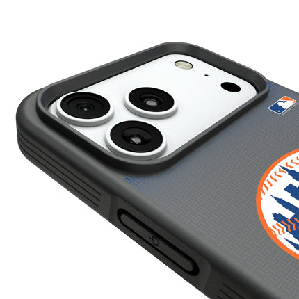 New York Mets Linen Bump Phone Case for Apple iPhone