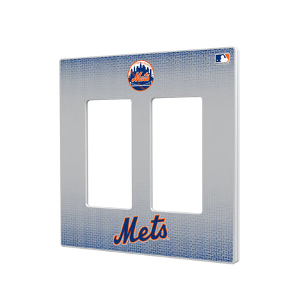 New York Mets Linen Hidden-Screw Light Switch Plate
