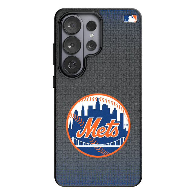New York Mets Linen MagSafe Compatible Phone Case for Samsung Galaxy