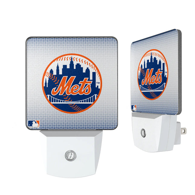 New York Mets Linen Night Light 2-Pack