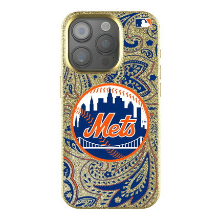 New York Mets Paisley Bling Phone Case for Apple iPhone