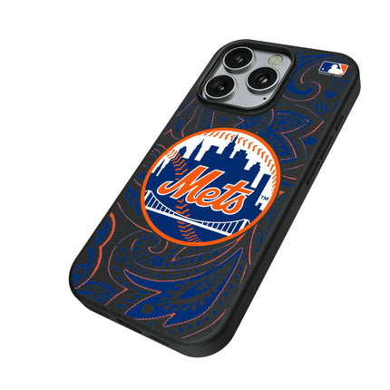 New York Mets Paisley MagSafe Compatible Phone Case for Apple iPhone