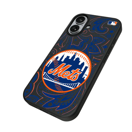 New York Mets Paisley MagSafe Compatible Phone Case for Apple iPhone