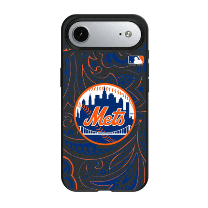 New York Mets Paisley MagSafe Compatible Phone Case for Apple iPhone