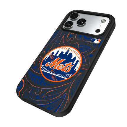 New York Mets Paisley MagSafe Compatible Phone Case for Apple iPhone