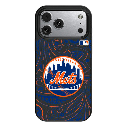 New York Mets Paisley MagSafe Compatible Phone Case for Apple iPhone