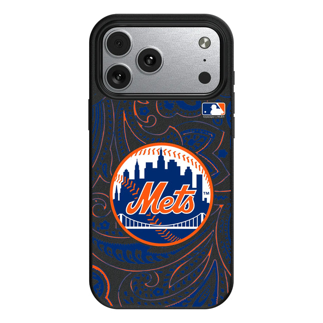 New York Mets Paisley MagSafe Compatible Phone Case for Apple iPhone