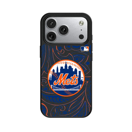 New York Mets Paisley MagSafe Compatible Phone Case for Apple iPhone
