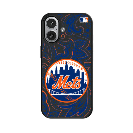 New York Mets Paisley MagSafe Compatible Phone Case for Apple iPhone