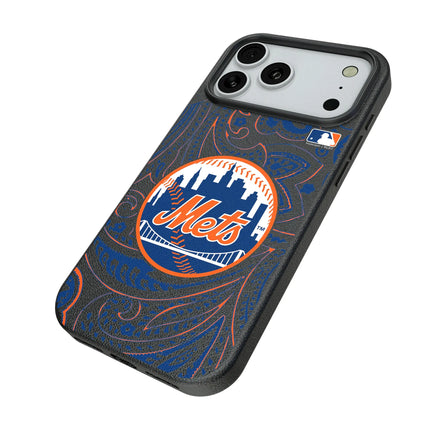 New York Mets Paisley MagSafe Compatible Phone Case for Apple iPhone