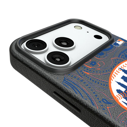 New York Mets Paisley MagSafe Compatible Phone Case for Apple iPhone