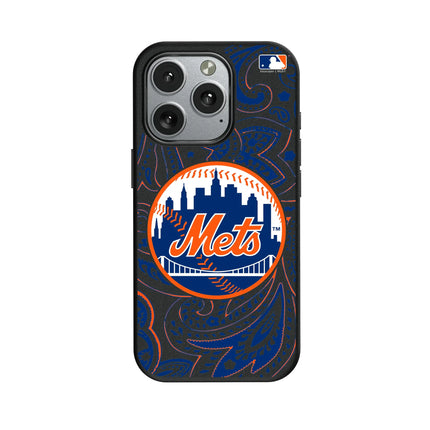 New York Mets Paisley MagSafe Compatible Phone Case for Apple iPhone