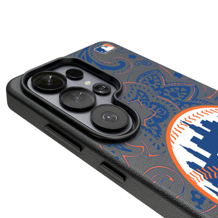 New York Mets Paisley MagSafe Compatible Phone Case for Samsung Galaxy