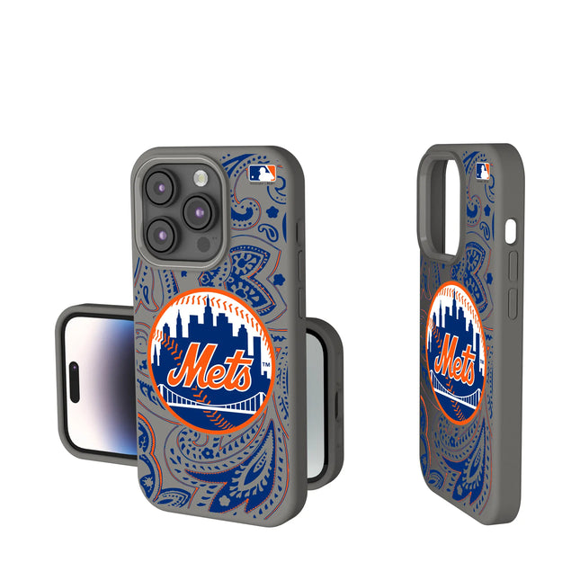 New York Mets Paisley Soft Touch Phone Case for Apple iPhone