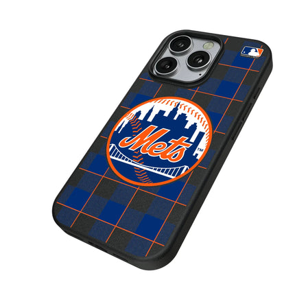New York Mets Plaid MagSafe Compatible Phone Case for Apple iPhone