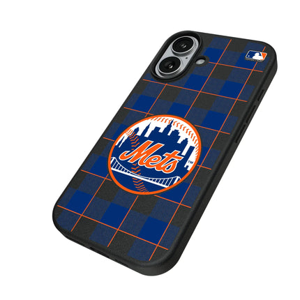 New York Mets Plaid MagSafe Compatible Phone Case for Apple iPhone