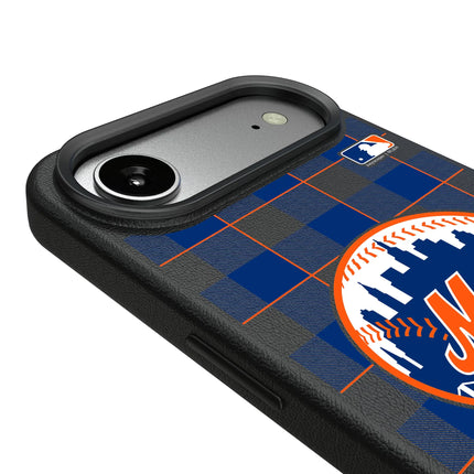 New York Mets Plaid MagSafe Compatible Phone Case for Apple iPhone