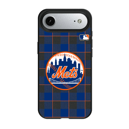 New York Mets Plaid MagSafe Compatible Phone Case for Apple iPhone