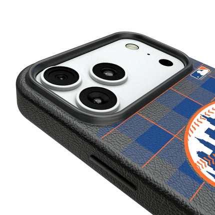 New York Mets Plaid MagSafe Compatible Phone Case for Apple iPhone