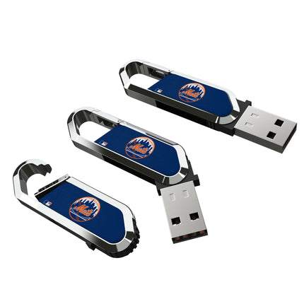 New York Mets Solid USB 64GB Clip Style Flash Drive
