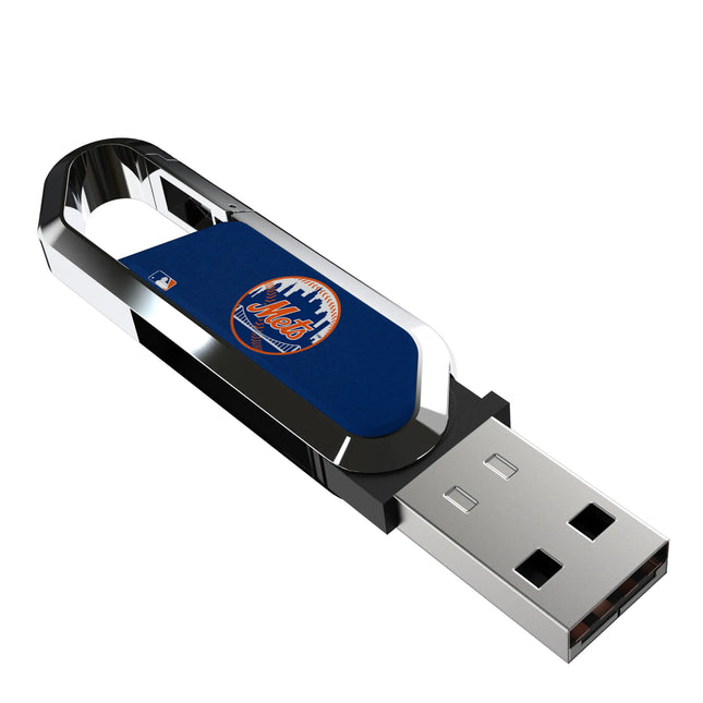 New York Mets Solid USB 64GB Clip Style Flash Drive