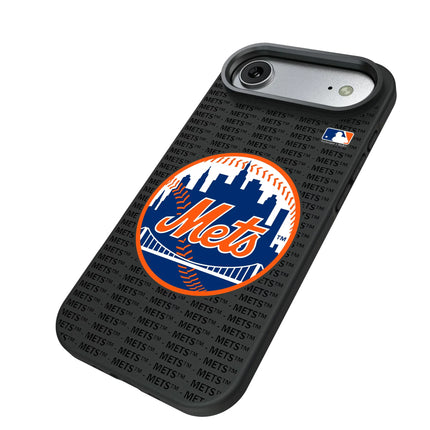 New York Mets Text Backdrop Bump Phone Case for Apple iPhone