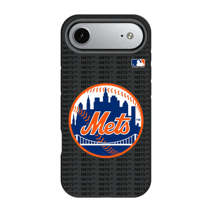New York Mets Text Backdrop Bump Phone Case for Apple iPhone