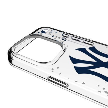 New York Yankees Confetti Clear Phone Case for Apple iPhone