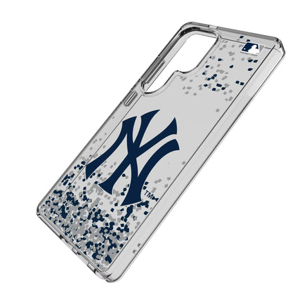 New York Yankees Confetti Clear Phone Case for Samsung Galaxy
