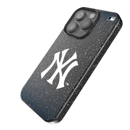 New York Yankees Linen Black Bling Phone Case for Apple iPhone