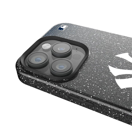 New York Yankees Linen Black Bling Phone Case for Apple iPhone