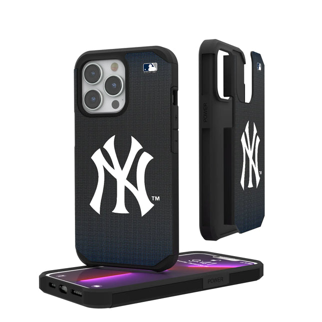 New York Yankees Linen Rugged Phone Case for Apple iPhone