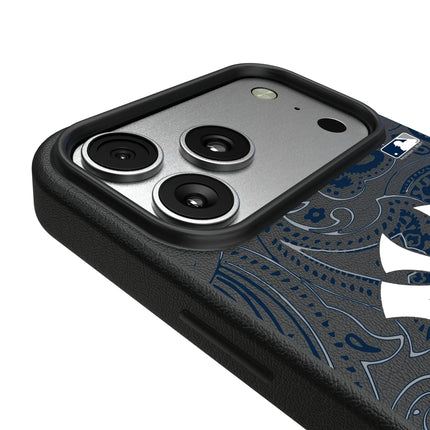 New York Yankees Paisley MagSafe Compatible Phone Case for Apple iPhone