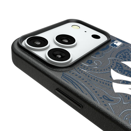 New York Yankees Paisley MagSafe Compatible Phone Case for Apple iPhone